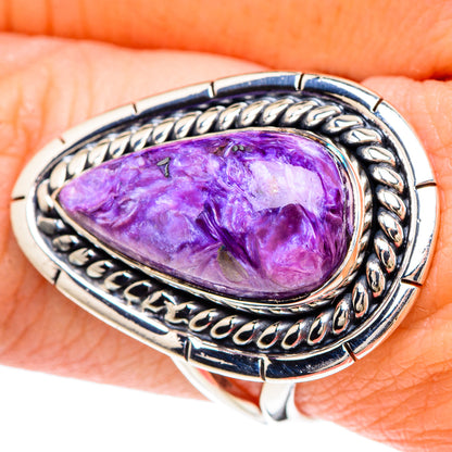 Charoite Rings handcrafted by Ana Silver Co - RING93105