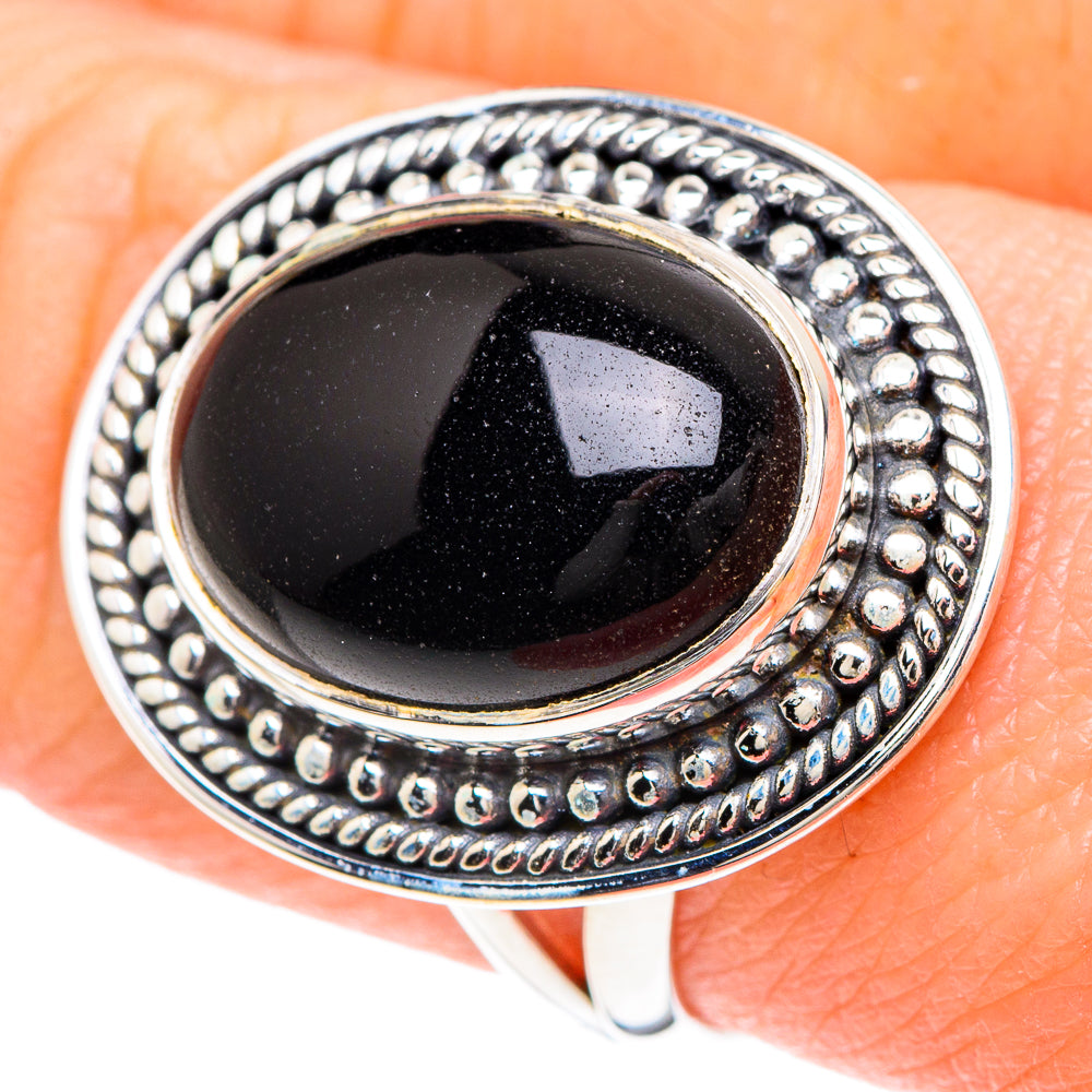 Black Onyx Rings handcrafted by Ana Silver Co - RING93108