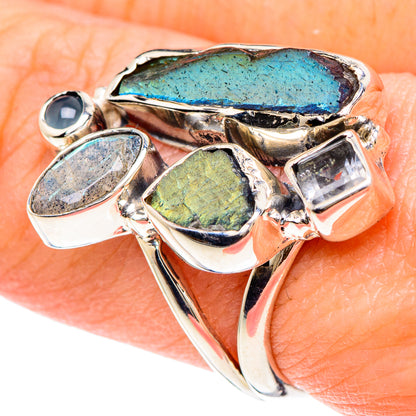 Labradorite Rings handcrafted by Ana Silver Co - RING93114