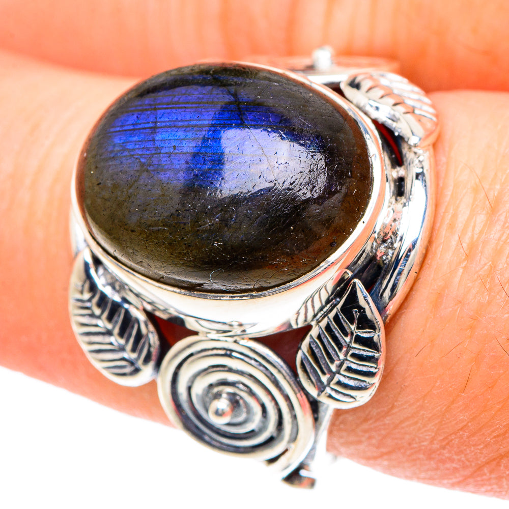 Labradorite Rings handcrafted by Ana Silver Co - RING93115