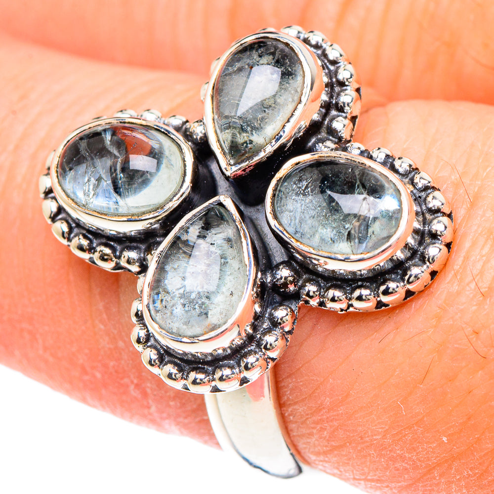 Aquamarine Rings handcrafted by Ana Silver Co - RING93116