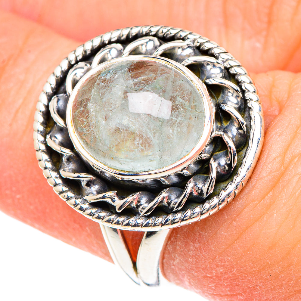 Aquamarine Rings handcrafted by Ana Silver Co - RING93118