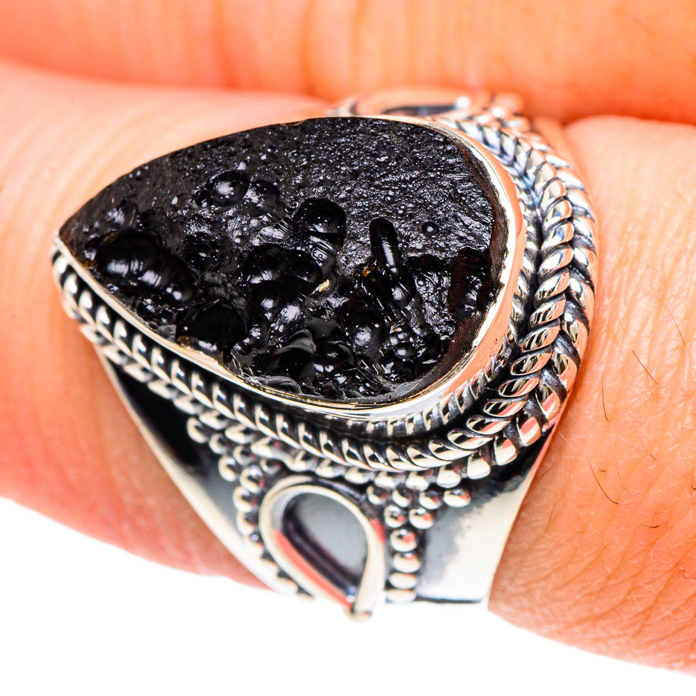 Tektite Rings handcrafted by Ana Silver Co - RING93132