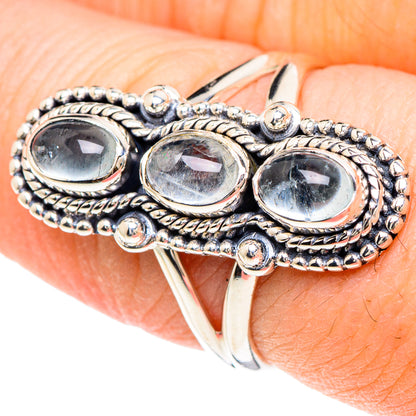Aquamarine Rings handcrafted by Ana Silver Co - RING93138