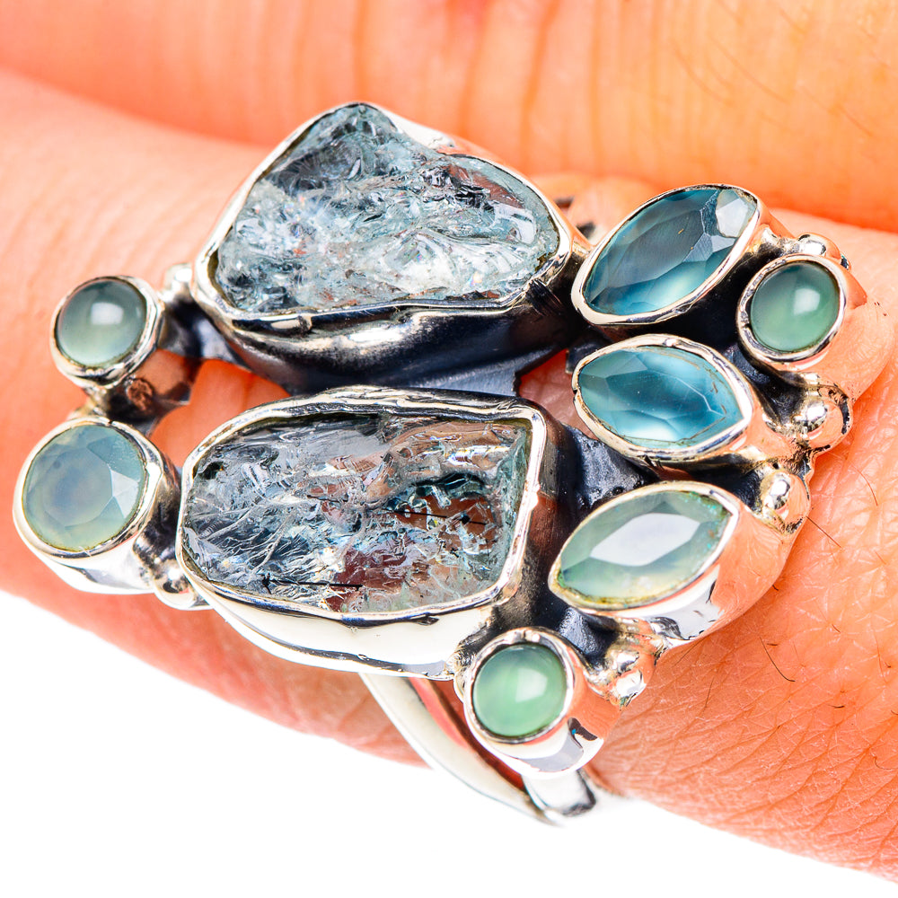 Aquamarine Rings handcrafted by Ana Silver Co - RING93139