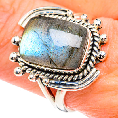 Labradorite Rings handcrafted by Ana Silver Co - RING93143