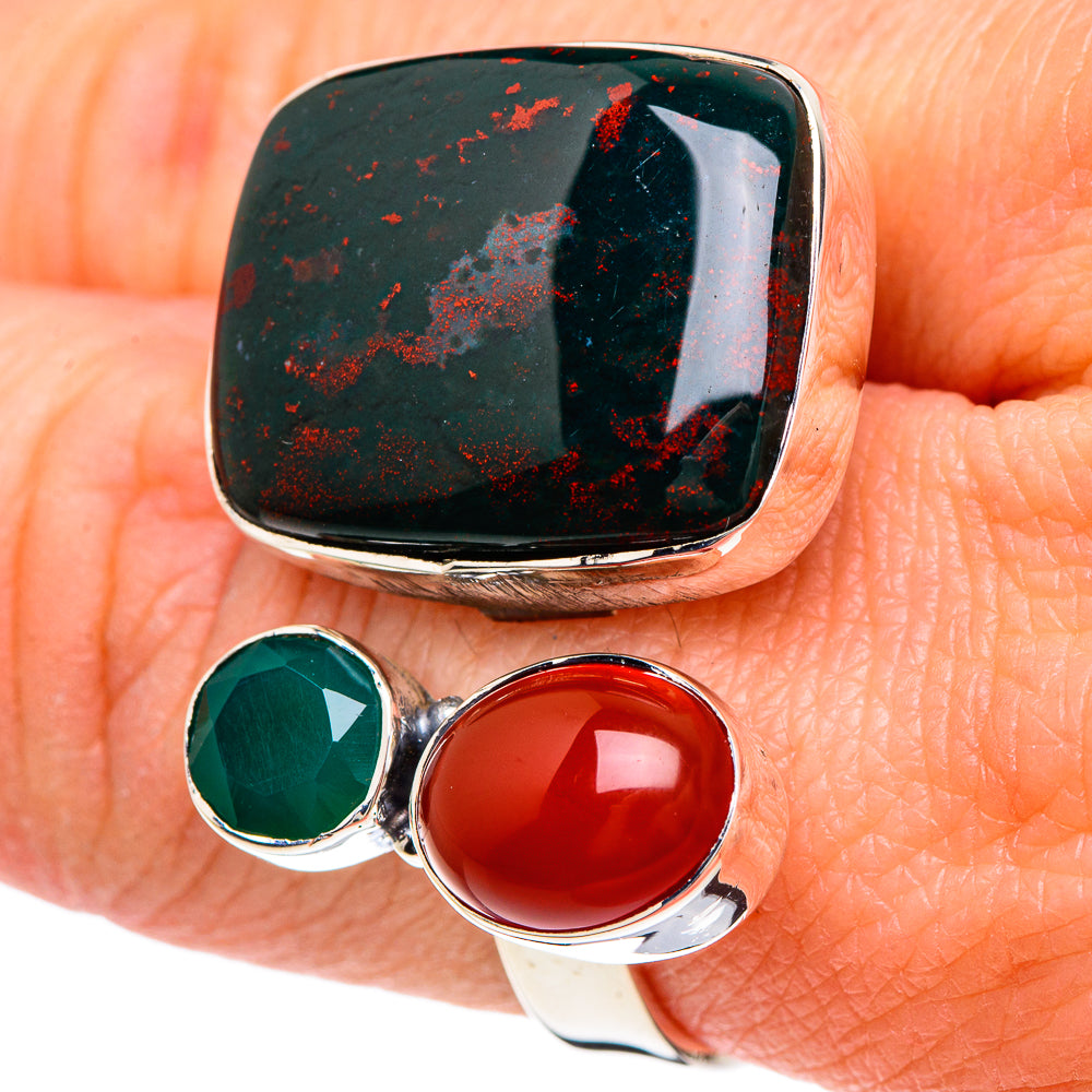 Bloodstone Rings handcrafted by Ana Silver Co - RING93150