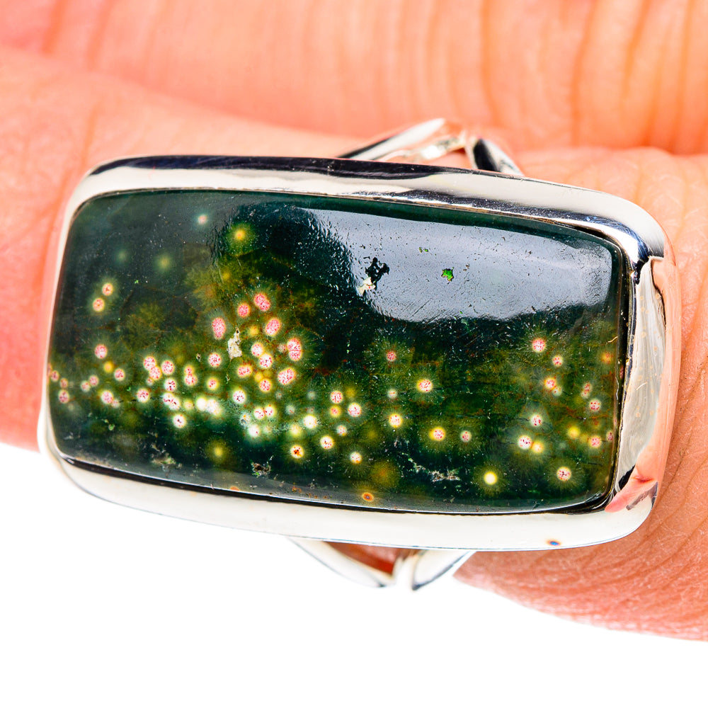 Ocean Jasper Rings handcrafted by Ana Silver Co - RING93152