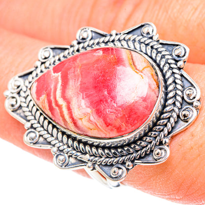 Rhodochrosite Rings handcrafted by Ana Silver Co - RING93159