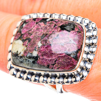 Russian Eudialyte Rings handcrafted by Ana Silver Co - RING93160