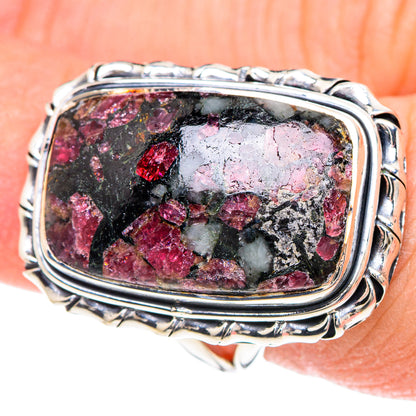 Russian Eudialyte Rings handcrafted by Ana Silver Co - RING93161