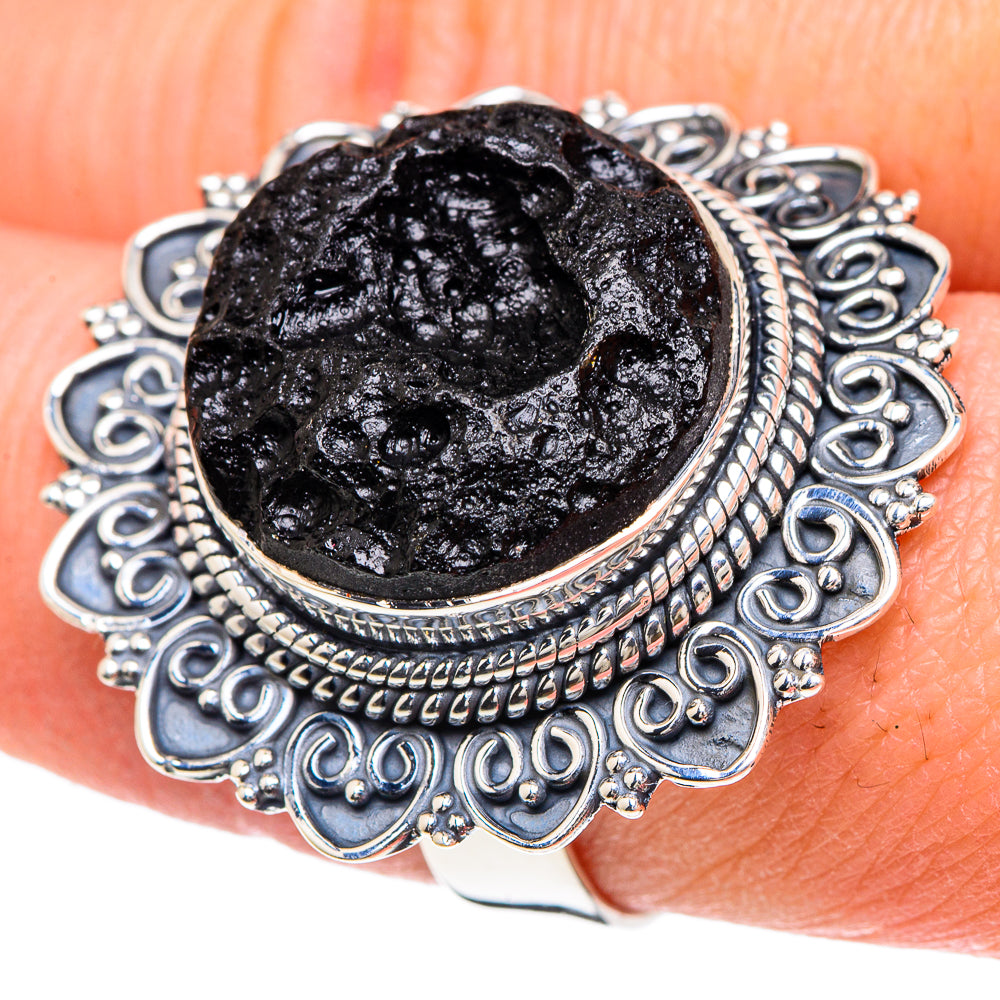 Tektite Rings handcrafted by Ana Silver Co - RING93164