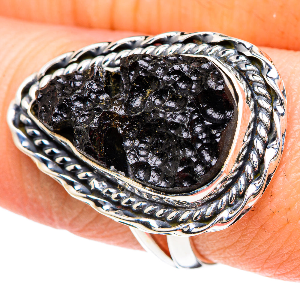 Tektite Rings handcrafted by Ana Silver Co - RING93167