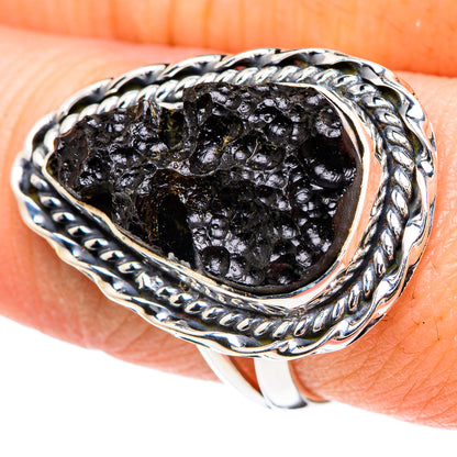 Tektite Rings handcrafted by Ana Silver Co - RING93167