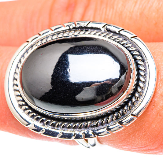 Hematite Rings handcrafted by Ana Silver Co - RING93173