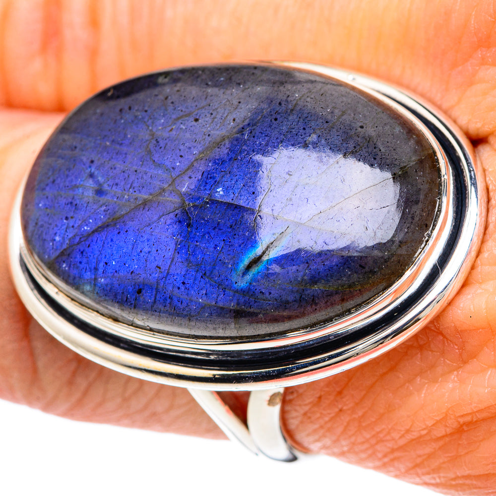 Labradorite Rings handcrafted by Ana Silver Co - RING93176