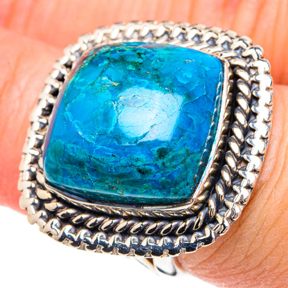 Chrysocolla Rings handcrafted by Ana Silver Co - RING93178