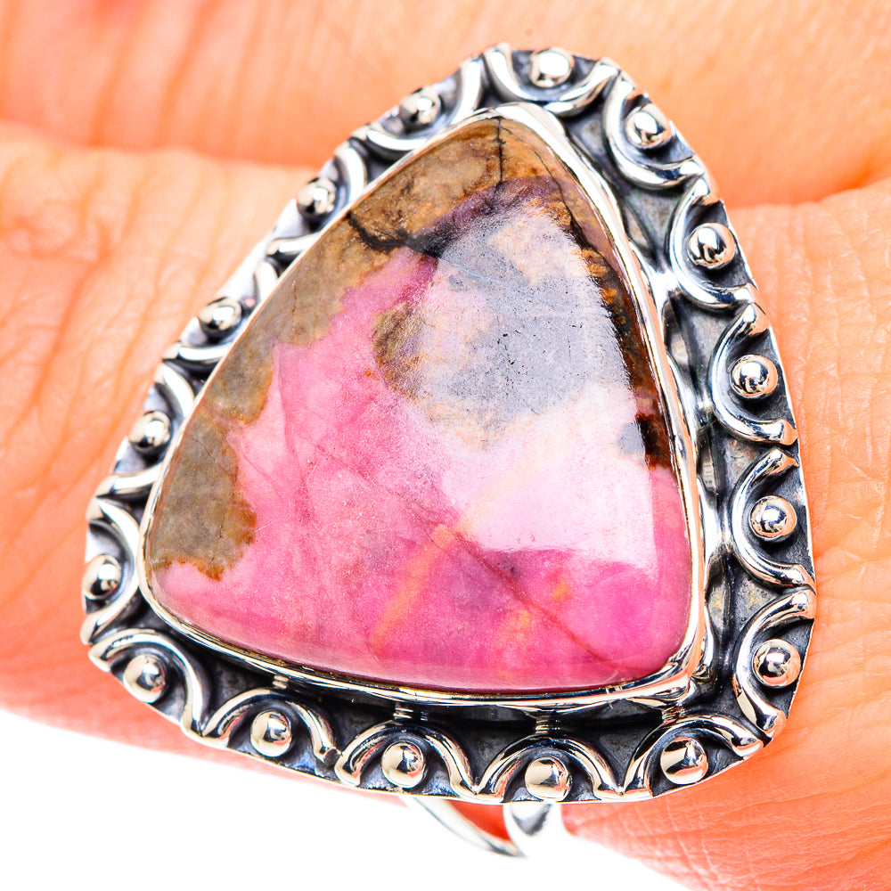Rhodonite Rings handcrafted by Ana Silver Co - RING93186