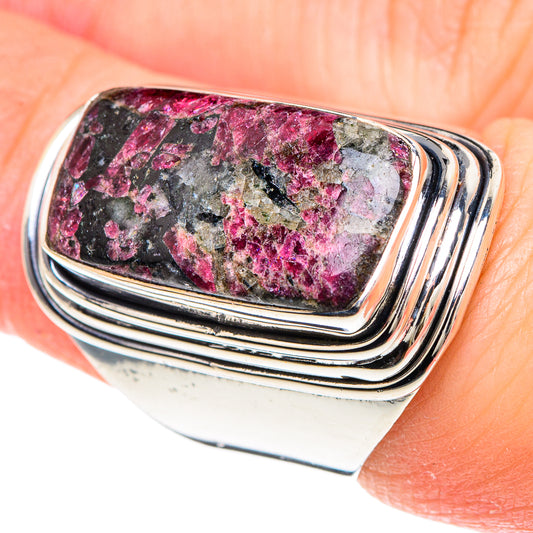 Russian Eudialyte Rings handcrafted by Ana Silver Co - RING93188