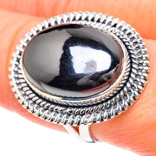 Hematite Rings handcrafted by Ana Silver Co - RING93202