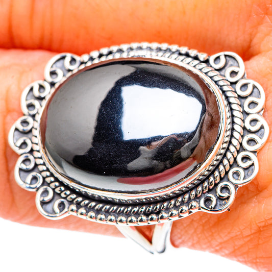 Hematite Rings handcrafted by Ana Silver Co - RING93203