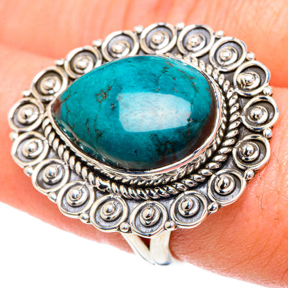 Chrysocolla Rings handcrafted by Ana Silver Co - RING93209