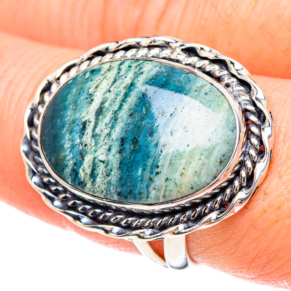 Ocean Jasper Rings handcrafted by Ana Silver Co - RING93212