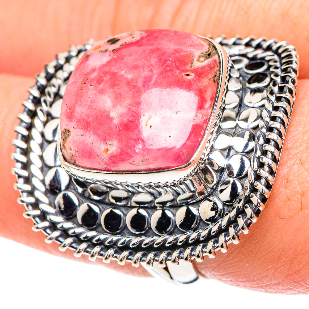 Rhodochrosite Rings handcrafted by Ana Silver Co - RING93219