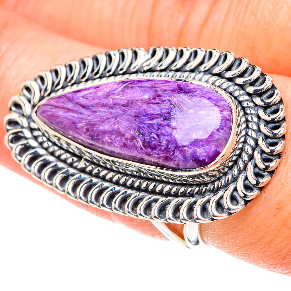 Charoite Rings handcrafted by Ana Silver Co - RING93222