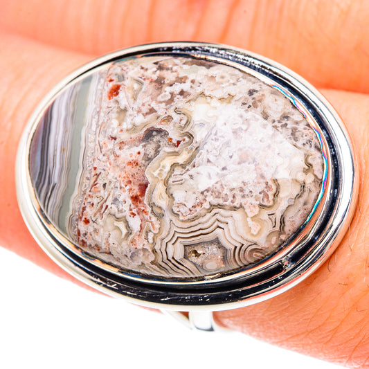 Laguna Lace Agate Rings handcrafted by Ana Silver Co - RING93229