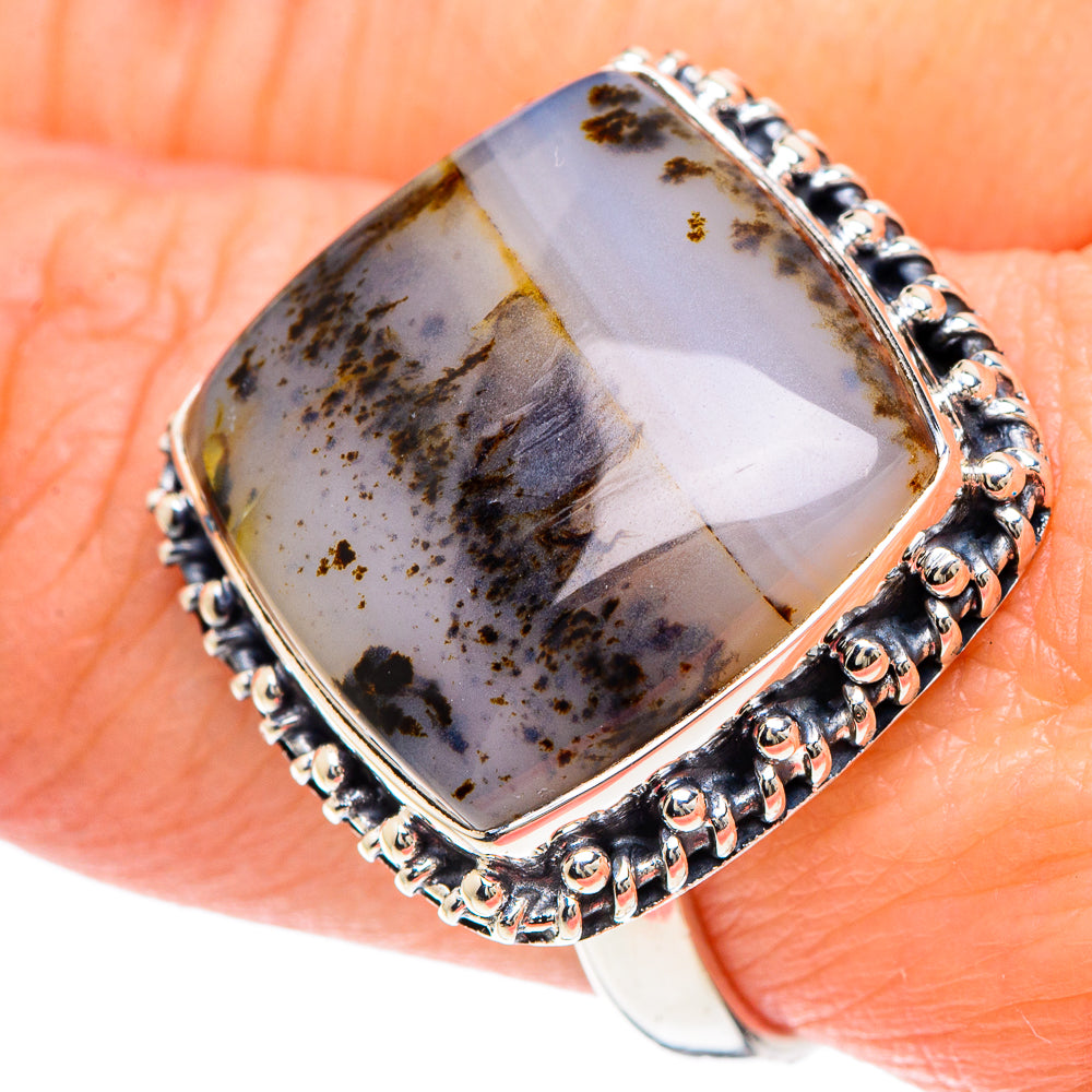 Dendritic Opal Rings handcrafted by Ana Silver Co - RING93231