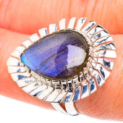 Labradorite Rings handcrafted by Ana Silver Co - RING93238