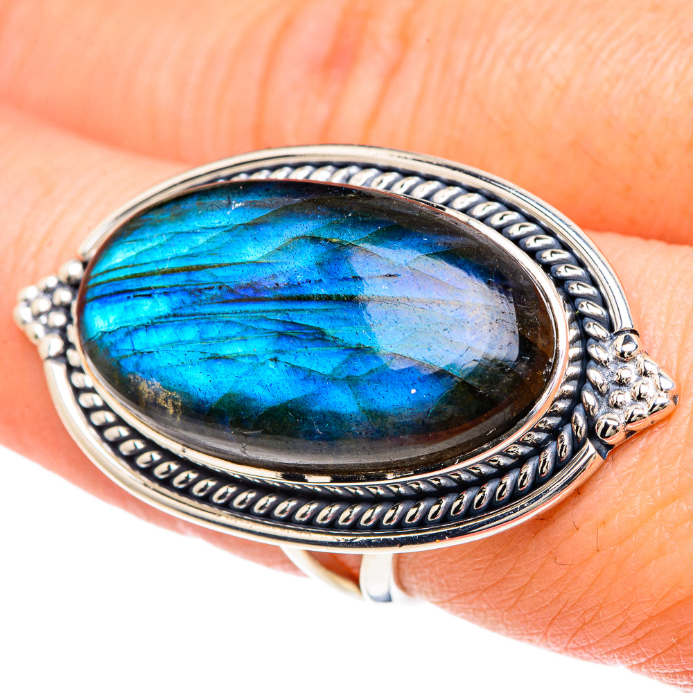 Labradorite Rings handcrafted by Ana Silver Co - RING93241