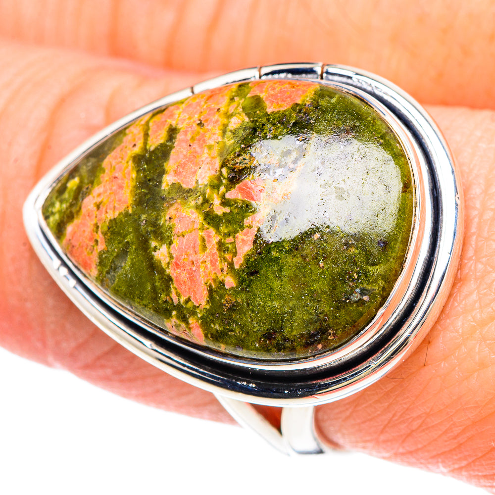 Unakite Rings handcrafted by Ana Silver Co - RING93244