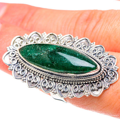 Green Aventurine Rings handcrafted by Ana Silver Co - RING93246