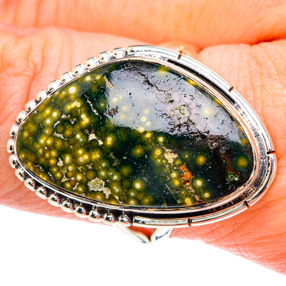 Ocean Jasper Rings handcrafted by Ana Silver Co - RING93247