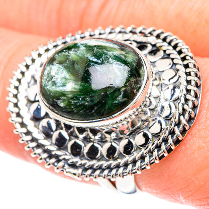 Seraphinite Rings handcrafted by Ana Silver Co - RING93248