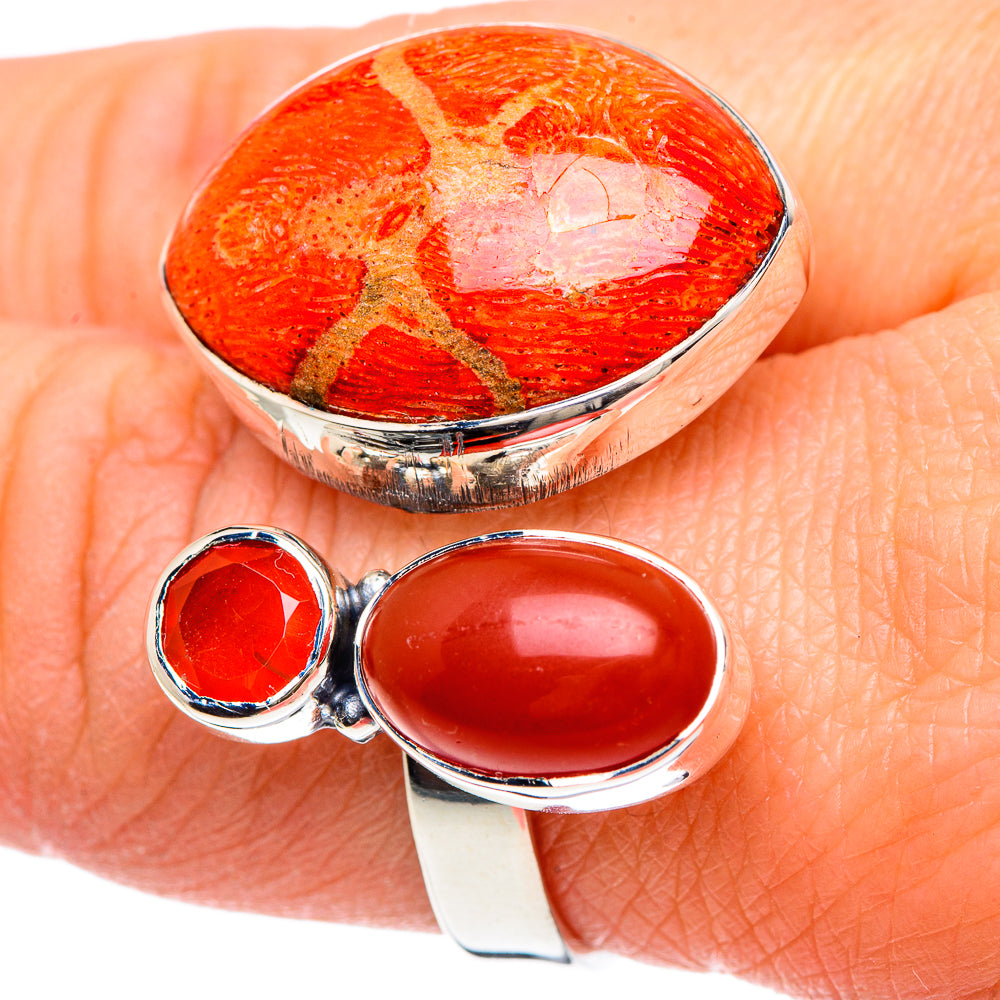 Sponge Coral Rings handcrafted by Ana Silver Co - RING93253
