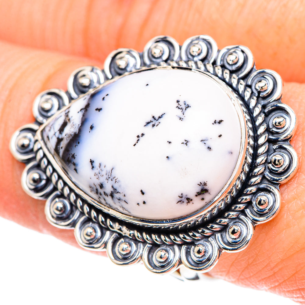 Dendritic Opal Rings handcrafted by Ana Silver Co - RING93262