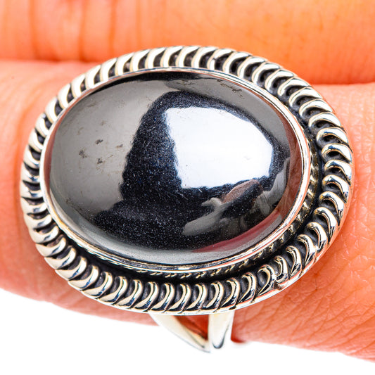 Hematite Rings handcrafted by Ana Silver Co - RING93264