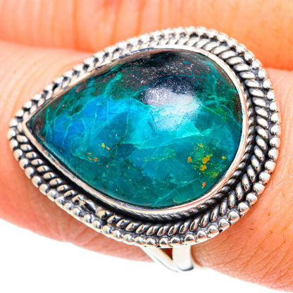 Chrysocolla Rings handcrafted by Ana Silver Co - RING93266