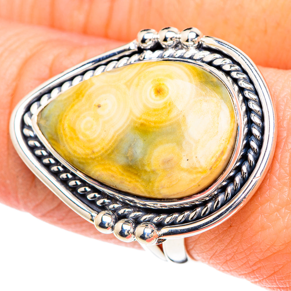 Ocean Jasper Rings handcrafted by Ana Silver Co - RING93272