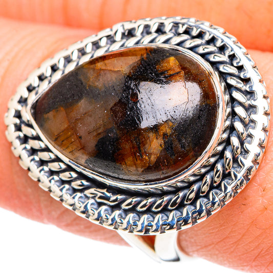 Chiastolite Rings handcrafted by Ana Silver Co - RING93273