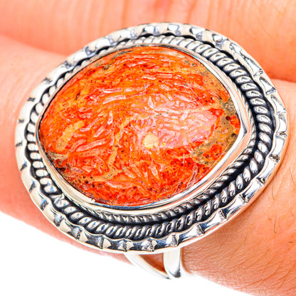Sponge Coral Rings handcrafted by Ana Silver Co - RING93274