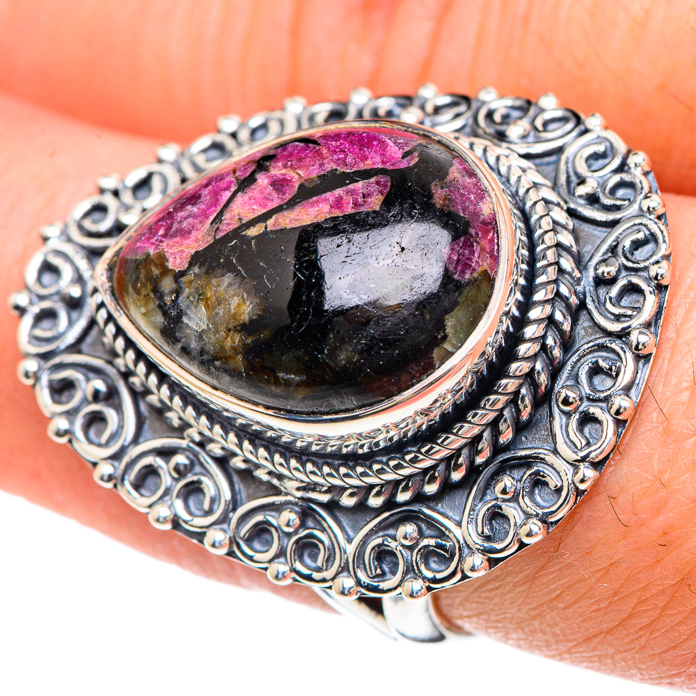 Rhodonite Rings handcrafted by Ana Silver Co - RING93277