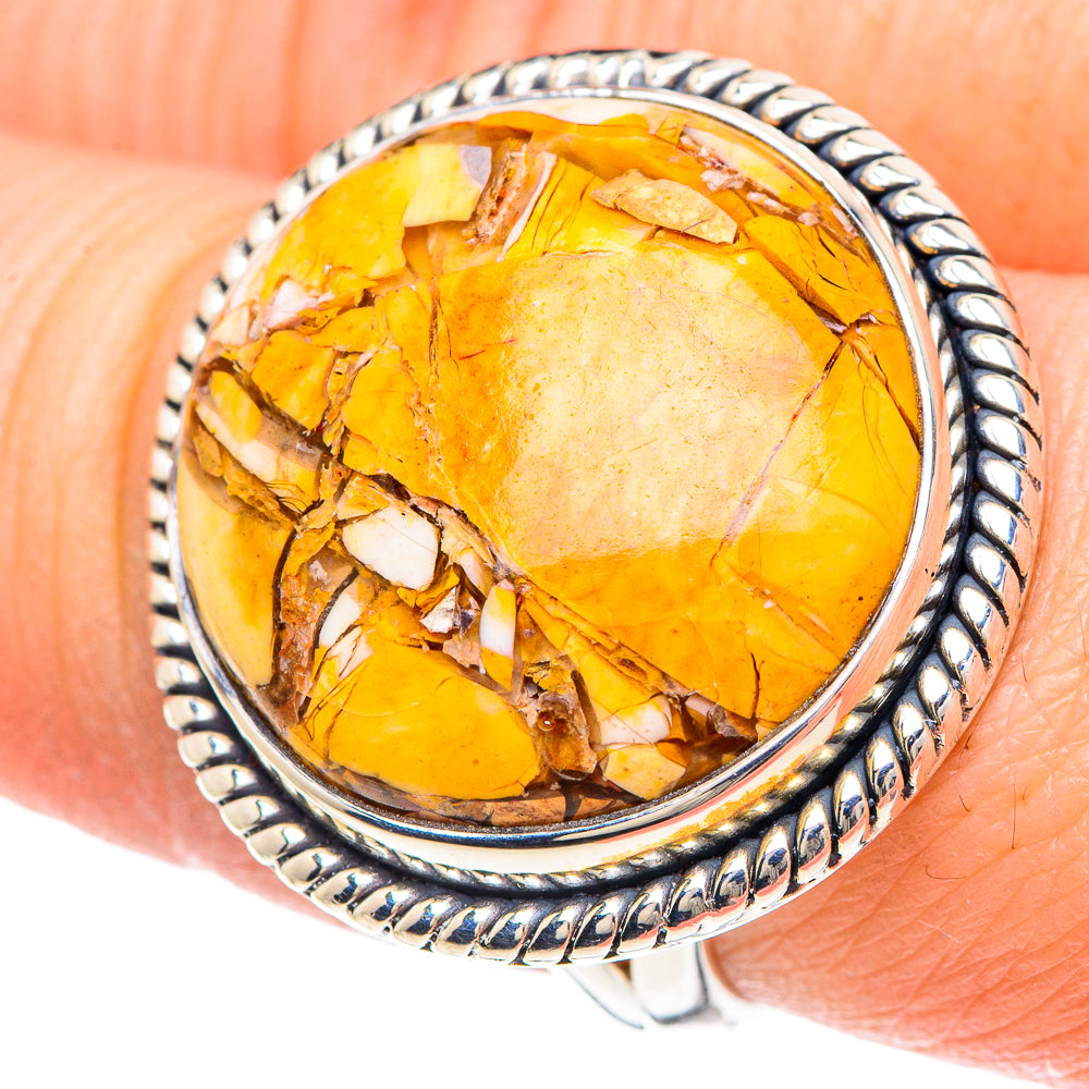 Brecciated Mookaite Rings handcrafted by Ana Silver Co - RING93296