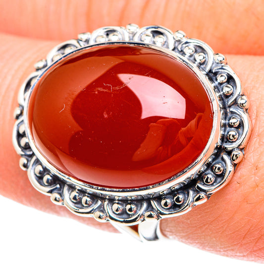 Carnelian Rings handcrafted by Ana Silver Co - RING93297