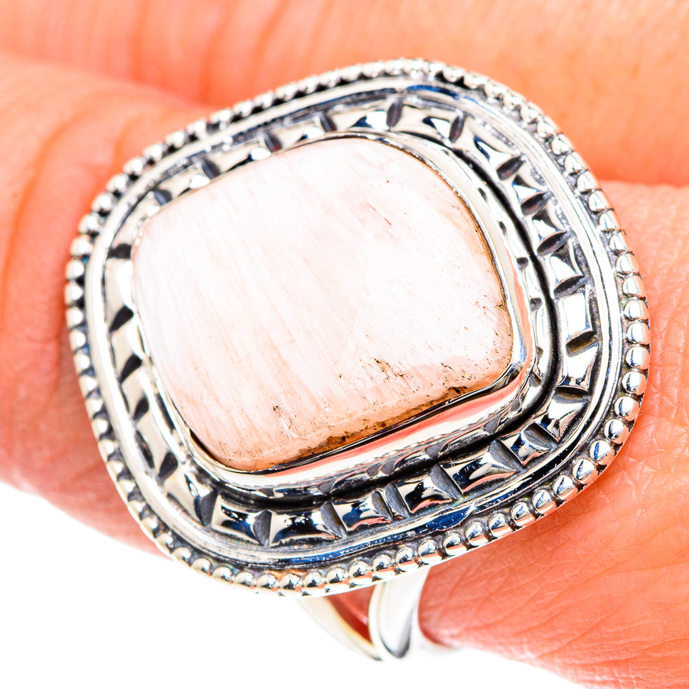 Scolecite Rings handcrafted by Ana Silver Co - RING93298