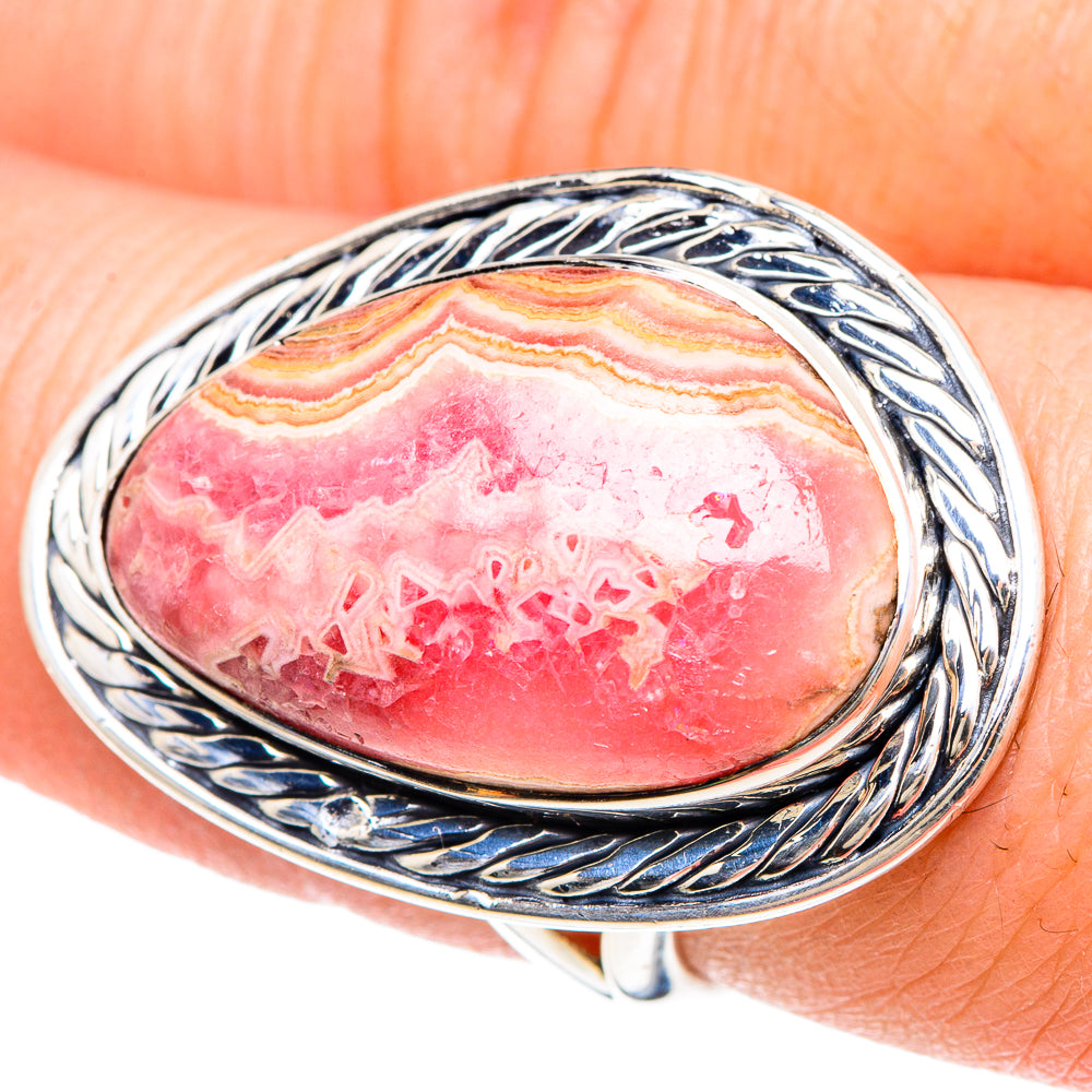 Rhodochrosite Rings handcrafted by Ana Silver Co - RING93299