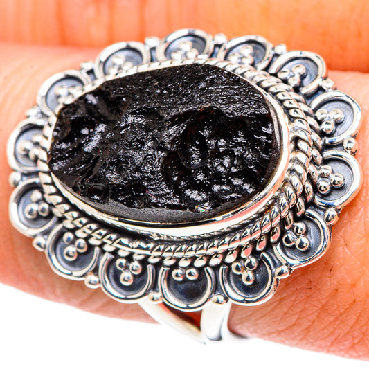 Tektite Rings handcrafted by Ana Silver Co - RING93301